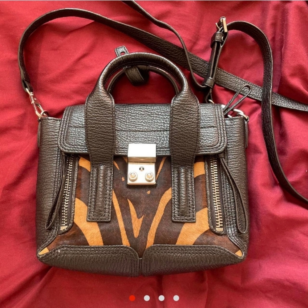 Phillip Lim Authentic Phasli Mini Calf Hair and Leather Satchel